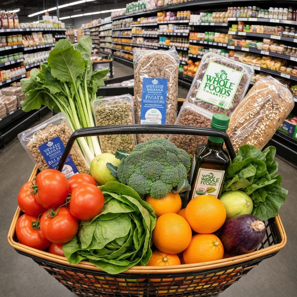 Grocery shopping for fresh foods